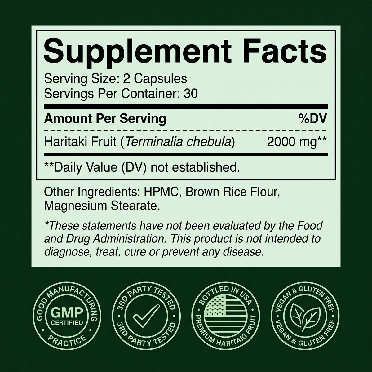 Nivora® Haritaki Superfruit Capsules