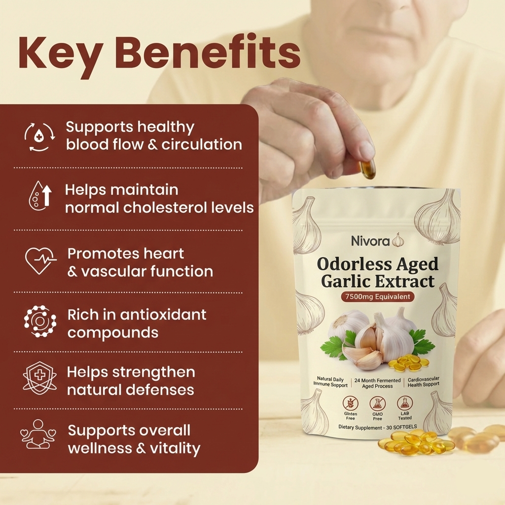 Aged Garlic Extract - Odorless Softgels