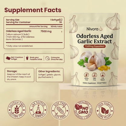 Aged Garlic Extract - Odorless Softgels