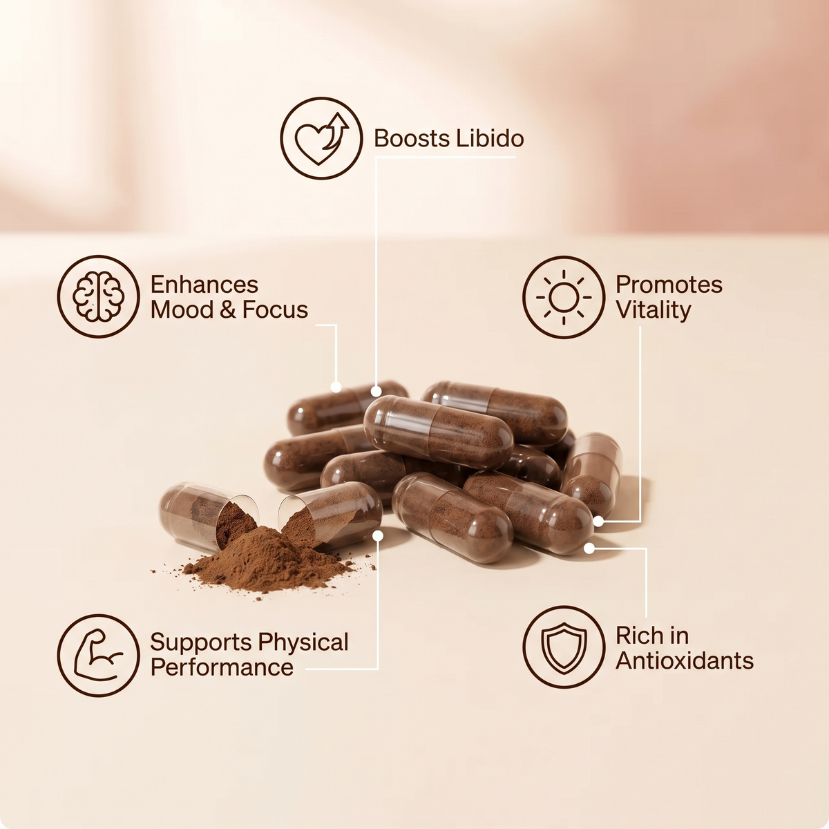 Nivora® Pure Black Maca Capsules
